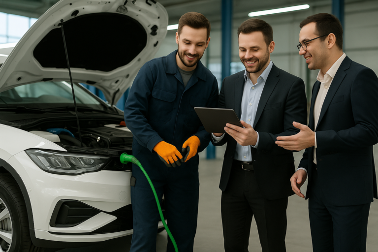 Parcerias Eficientes: Concessionárias, Fornecedores e Oficinas de Carros Elétricos